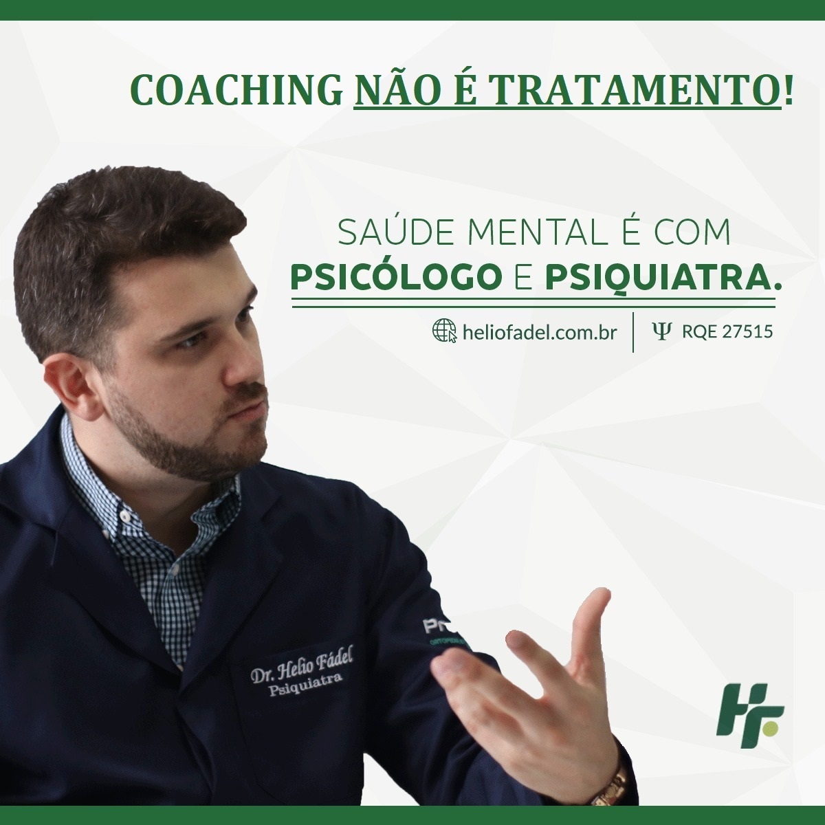 Coaching não é tratamento - Home