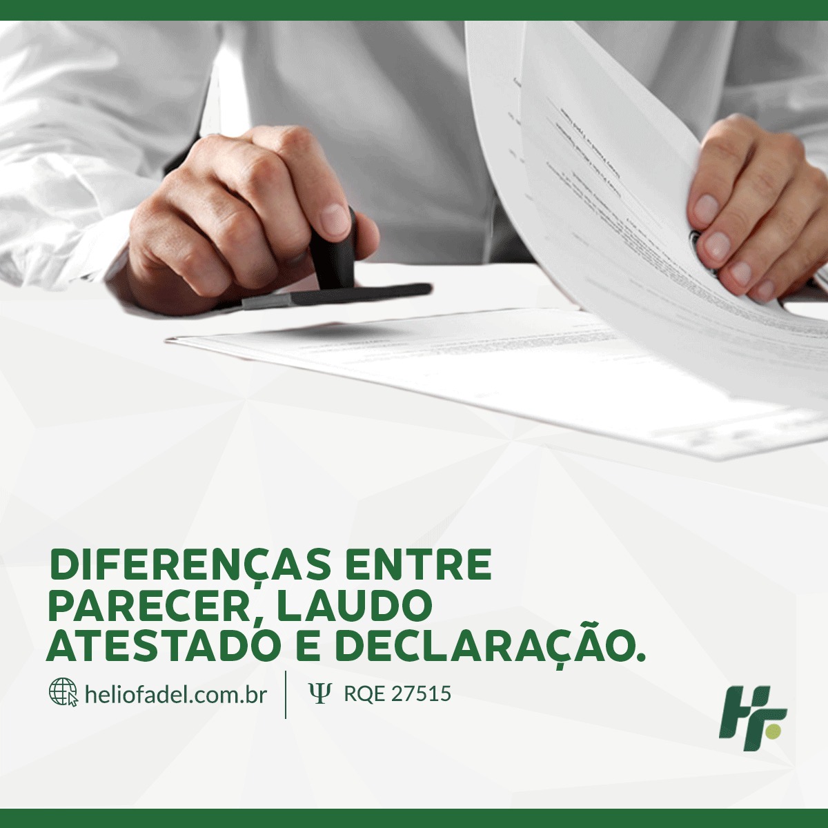 Parecer laudo atestado e declaração - Home